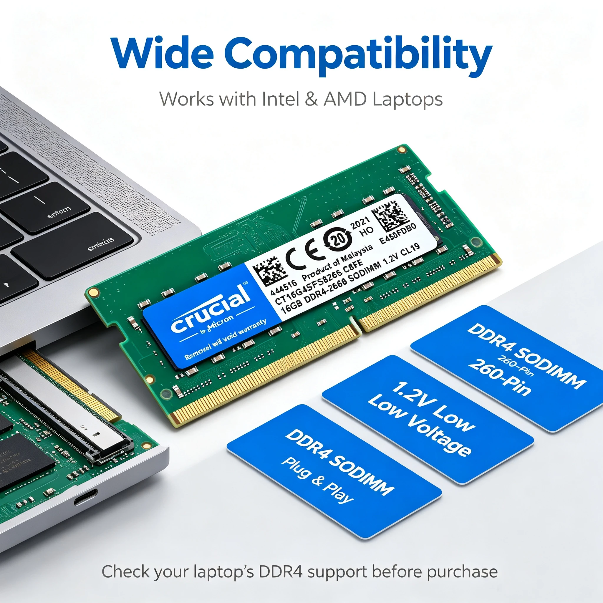 Crucial DDR4 Laptop RAM SODIMM - Khadas Vim4 8Gb ulasan dan harga